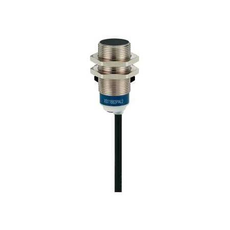 Telemecanique Sensors  XS618B1NAL2 Indukční čidlo Universal (2xSn), zapustit., kov. válcové pr. 18, připoj. kabelem 2m