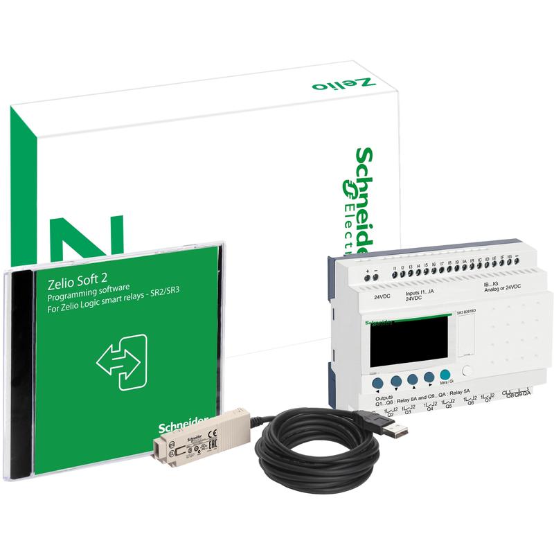 Schneider Electric SR3PACK2BD Start.balíček SR3B261BD+prog.kab.+CD