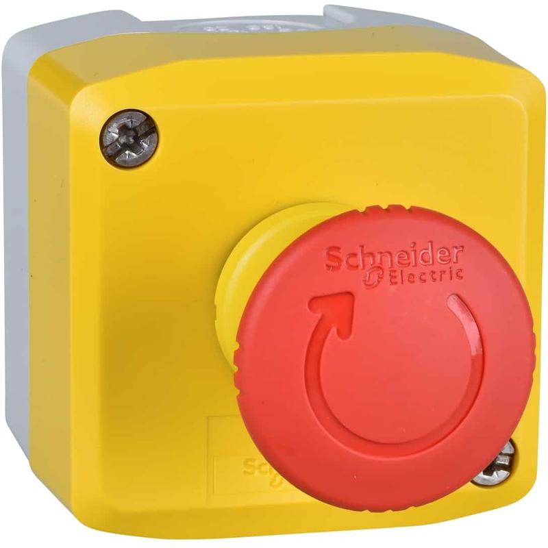 Schneider Electric XALK178FH29 Ovládač nouzového zastavení ve skříni, s okamž. aretací, 2 V - rudé