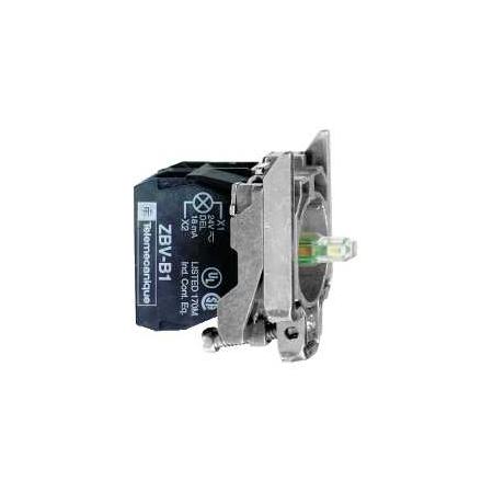 Schneider Electric ZB4BW0M15 Polosestava objímky s kontakty, 1 Z + 1 V, 230...240V, bílá