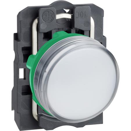 Schneider Electric XB5AVB1 Signálka s LED, 24V, bílá