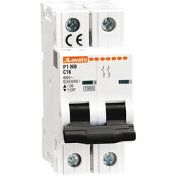 LOVATO Electric P1MB2PD06 Jistič 2-pól, D, 10kA, 6A