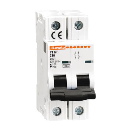 LOVATO Electric P1MB2PD25 Jistič 2-pól, D, 10kA, 25A