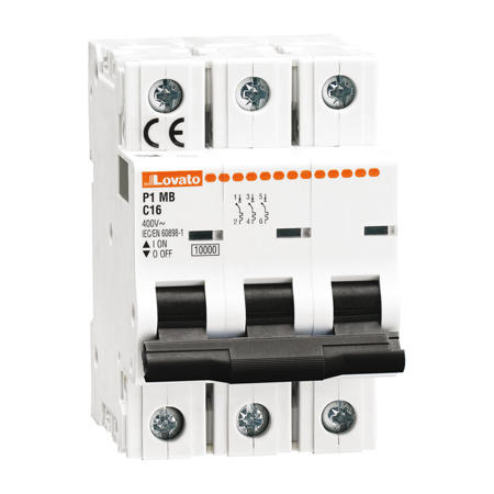 LOVATO Electric P1MB3PB04 Jistič 3-pól, B, 10kA, 4A