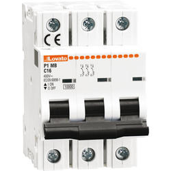 LOVATO Electric P1MB3PD04 Jistič 3-pól, D, 10kA, 4A