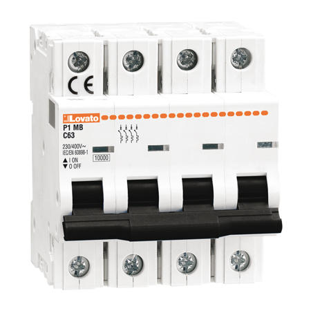 LOVATO Electric P1MB4PB25 Jistič 4-pól, B, 10kA, 25A