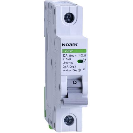 Noark 110015 Ex9BP 1P DC150V K1 DC inst. jistič 10 kA