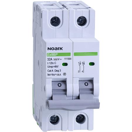 Noark 111561 Ex9BP 2P DC500V C16 DC ins jistič 6 kA p