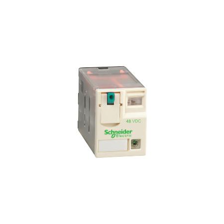 Schneider Electric RXM2AB2ED Miniaturní 2P, 12 A, 48 V DC s LED (obj.množství 10 ks)