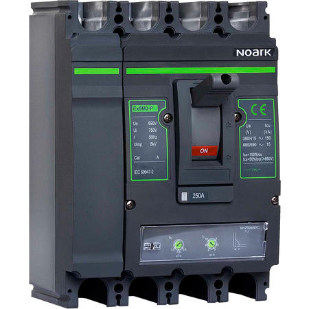 Noark 111919 Ex9M2N TM 125 4P4T EU AC MCCB, termomagn