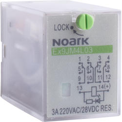 Noark 110320 Ex9JM4L03 220VDC Zásuvné relé 3 A, 220 V