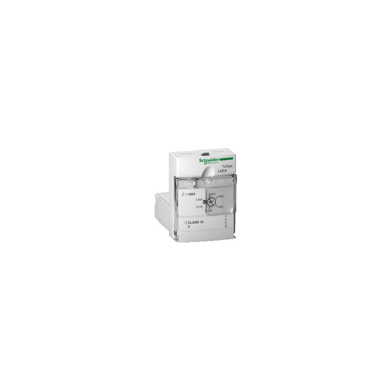 Schneider Electric LUCA05ES TeSys řada U, standardní řídicí jednotka, 1,25…5A, pro základní modul 12 nebo 32 A, 48…72V DC/ 48V AC