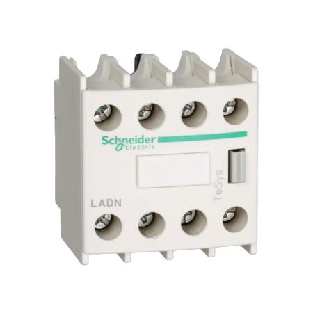 Schneider Electric LADN22G Blok pomoc. kontaktů, montáž čelně, 2"Z" +2"V", s ozn. svorek dle EN 50012