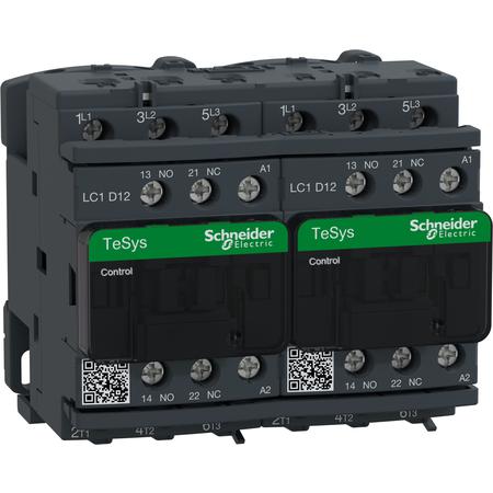 Schneider Electric LC2D12F7 Reverzační Stykač 12A 1"Z" +1"V" 110V 50/60Hz