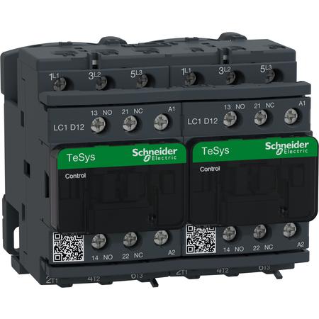 Schneider Electric LC2D12P7 Reverzační Stykač 12A 1"Z" +1"V" 230V 50/60Hz