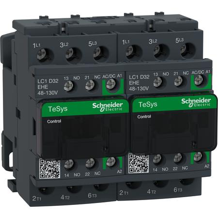 Schneider Electric LC2D32EHE TeSys D Green 3P reverzační 32A 48 - 130V  AC/DC