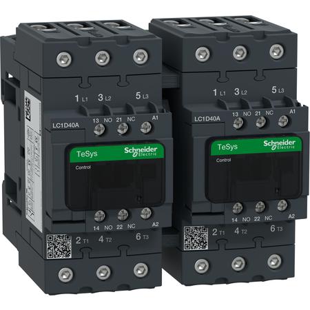 Schneider Electric LC2D40AF7 3P Everlink stykač reverz. AC3 440V 40A cívka 110V AC 50/60Hz