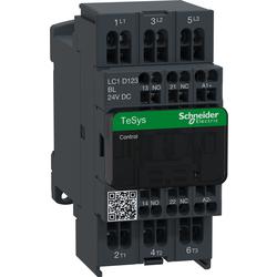 Schneider Electric LC1D123BL Stykač 12A 1"Z" +1"V", pruž.svorky, 2,4 W , 24V DC,cívka s rozšíř.rozsahem a odruš.modulem.