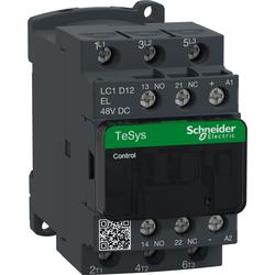 Schneider Electric LC1D12EL Stykač 12A 1"Z" + 1"V" 2,4 W , 48V DC, cívka s rozšíř.rozsahem a odruš.modulem