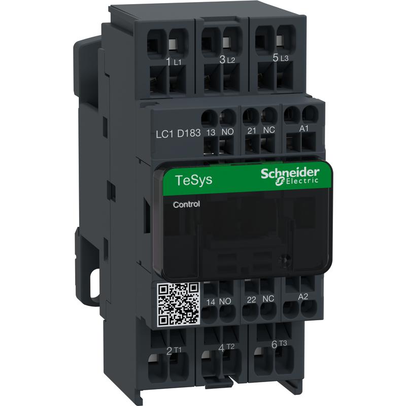 Schneider Electric LC1D183B7 Stykač 18A 1"Z" +1"V", pruž.svorky, 24V 50/60Hz