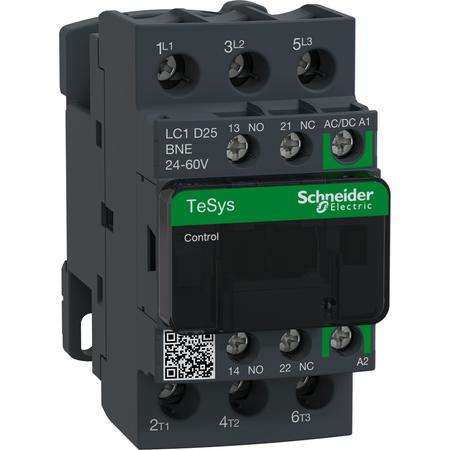 Schneider Electric LC1D25BNE TeSys D Green 3P 25A 24 - 60V AC/DC