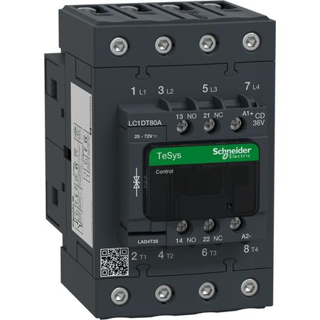 Schneider Electric LC1DT80ACD 4P Everlink stykač AC1 415V 80 A cívka 36V DC