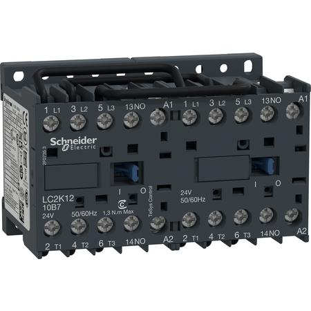 Schneider Electric LC2K1210P7 reverzační ministykač 3P 12A AC-3 440V-pomocný kontakt 1Z-cívka 230V 50Hz