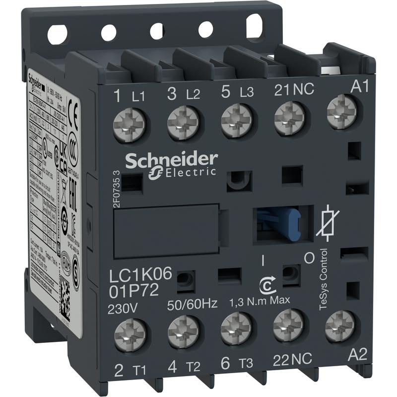 Schneider Electric LC1K0601P72 Přípojnicový stykač - TeSys LC1-BM - 3 póly - AC-3 440V 1000 A - cívka 220V AC