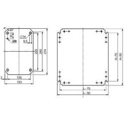 Schneider Electric NSYMM86 Plný montážní panel 800X600