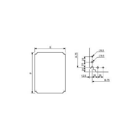 Schneider Electric NSYMPP43 Plastový montážní panel 400x300