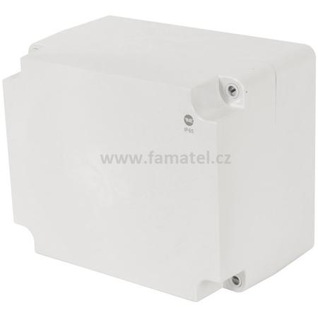 Famatel 68210 Krabice SolidBox IP65, 270x220x168mm, plné víko, hladké boky