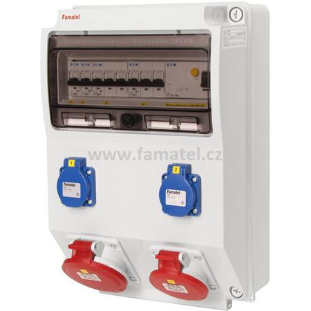 Famatel v310-6kA - ZSF20101000.1 /3959 Zás.skříň IP44 jištěná s chráničem 40/4/003