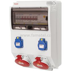 Famatel v320 - ZSF20002000.1 /3959 Zás.skříň IP44 jištěná s chráničem 40/4/003