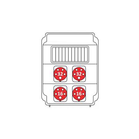 SEZ ROS 11/x-05 Zásuvková rozvodnice (ROS 3203 D)