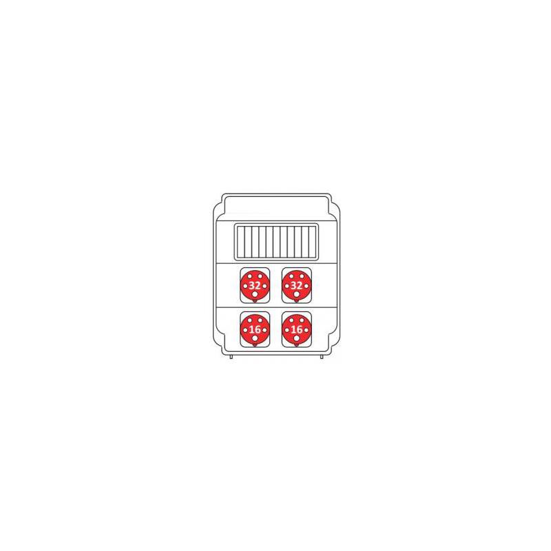 SEZ ROS 11/x-05 Zásuvková rozvodnice (ROS 3203 D)