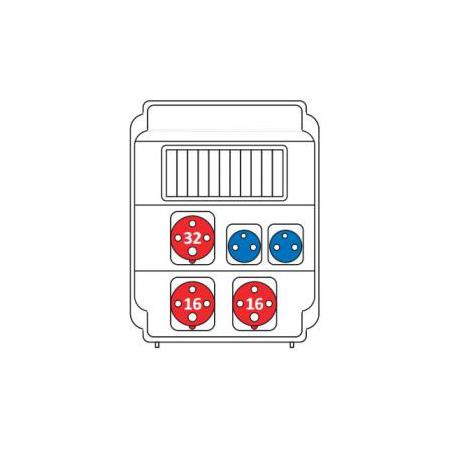 SEZ ROS 11/X-54 Zásuvková rozvodnice