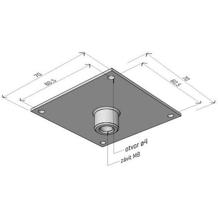 Arkys ARK-214020 držák závitové tyče DZM 2 GZ