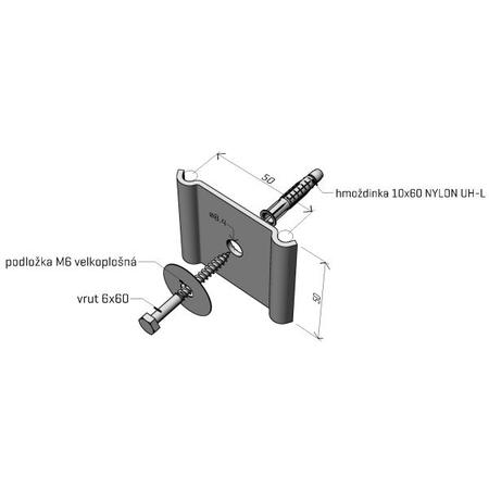 Arkys ARK-224070 stoupačkový držák DZM 7 ŽZ