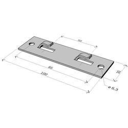 Arkys ARK-224100 nástěnný držák žlabu DZM 10 ŽZ