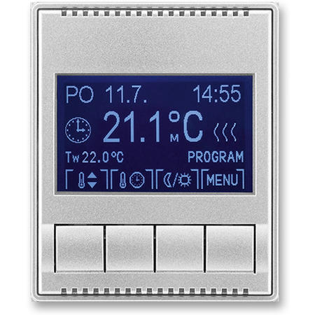 ABB 3292E-A10301 08 Termostat univerzální programovatelný (ovládací jednotka), titanová