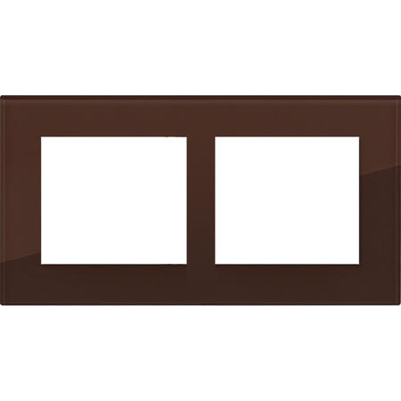 OBZOR DSD 00-00000-2156 Rámeček dvojnásobný skleněný DECENTE, čokoládově hnědý