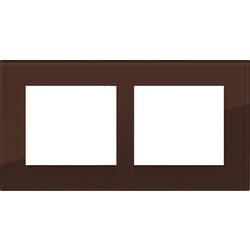 OBZOR DSD 00-00000-2156 Rámeček dvojnásobný skleněný DECENTE, čokoládově hnědý