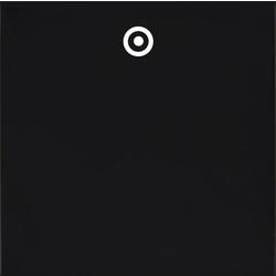 OBZOR DSE 00-01202-000000 Kryt jednoduchý se symbolem terče, antracitově černá