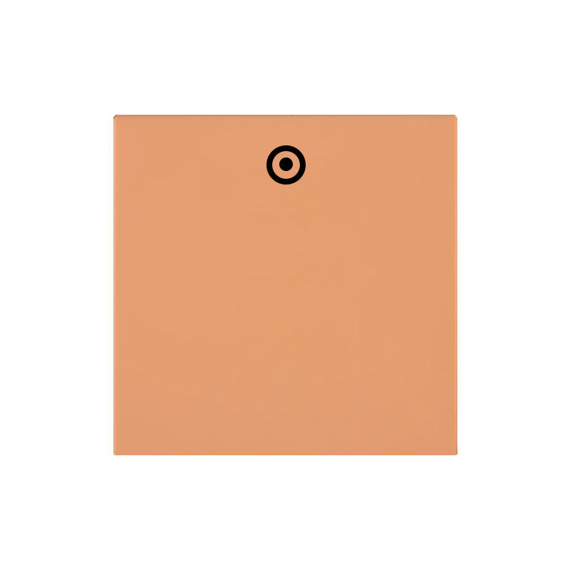 OBZOR DSE 00-01206-000000 Kryt jednoduchý se symbolem terče, broskově oranžová