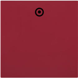 OBZOR DSE 00-01211-000000 Kryt jednoduchý se symbolem terče, rubínově červená