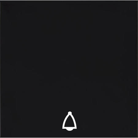 OBZOR DSE 00-01302-000000 Kryt jednoduchý se symbolem zvonku, antracitově černá