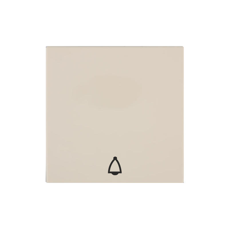OBZOR DSE 00-01305-000000 Kryt jednoduchý se symbolem zvonku, pískově béžová
