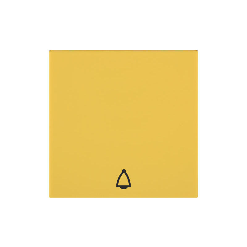 OBZOR DSE 00-01309-000000 Kryt jednoduchý se symbolem zvonku, slunečnicově žlutá
