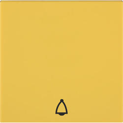 OBZOR DSE 00-01309-000000 Kryt jednoduchý se symbolem zvonku, slunečnicově žlutá