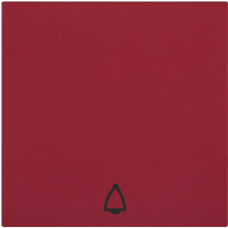 OBZOR DSE 00-01311-000000 Kryt jednoduchý se symbolem zvonku, rubínově červená